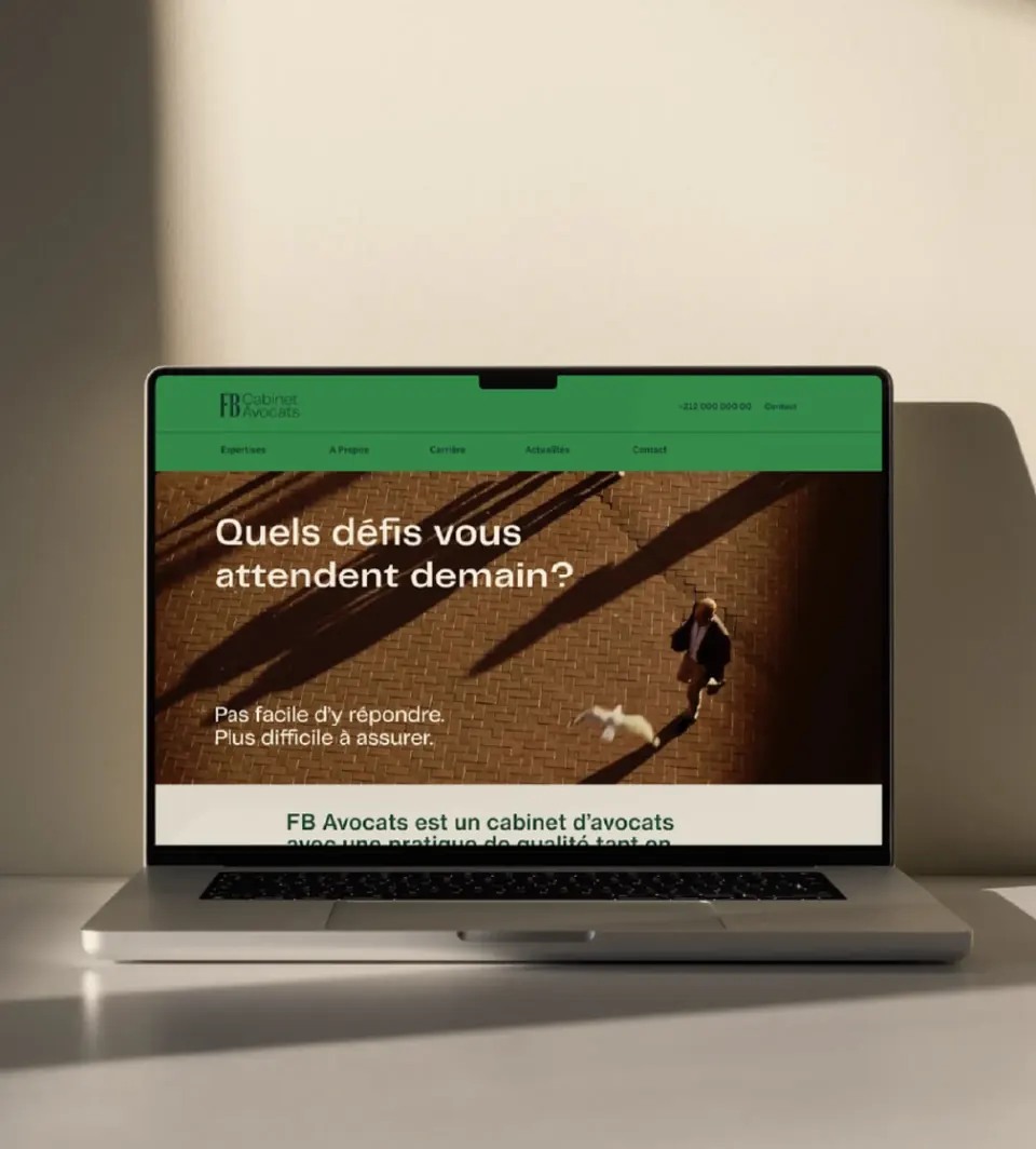 Cabinet d’avocats — rebranding complet