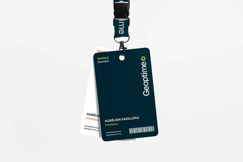 Badge et lanière Geoptime