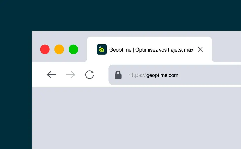 Favicon Geoptime dans un onglet de navigateur
