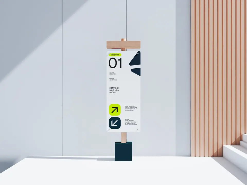 Signalétique intérieure Geoptime